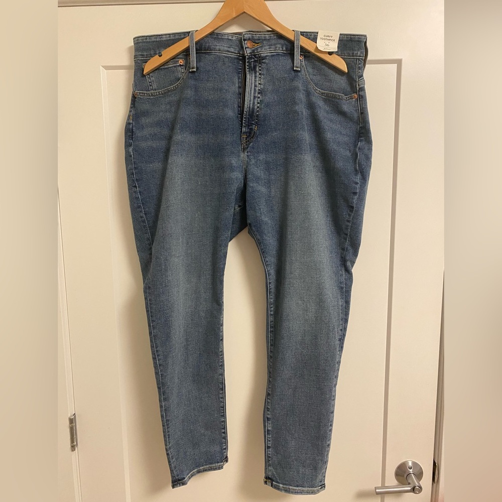 J. Crew Curve Toothpick Jeans - size 36